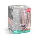Perdea luminoasa, 200 LED, IP44, 8 programe, 2.2m