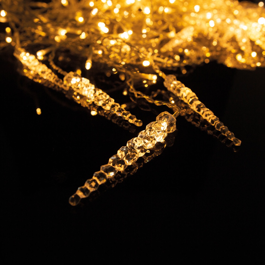 Perdea luminoasa, turturi 184 LED, IP44, 3.5x0.7m