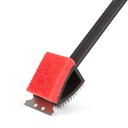 Perie si burete  pt gratar, maner plastic