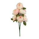 Planta artificiala decorativa, crizantema roz, 12x58cm