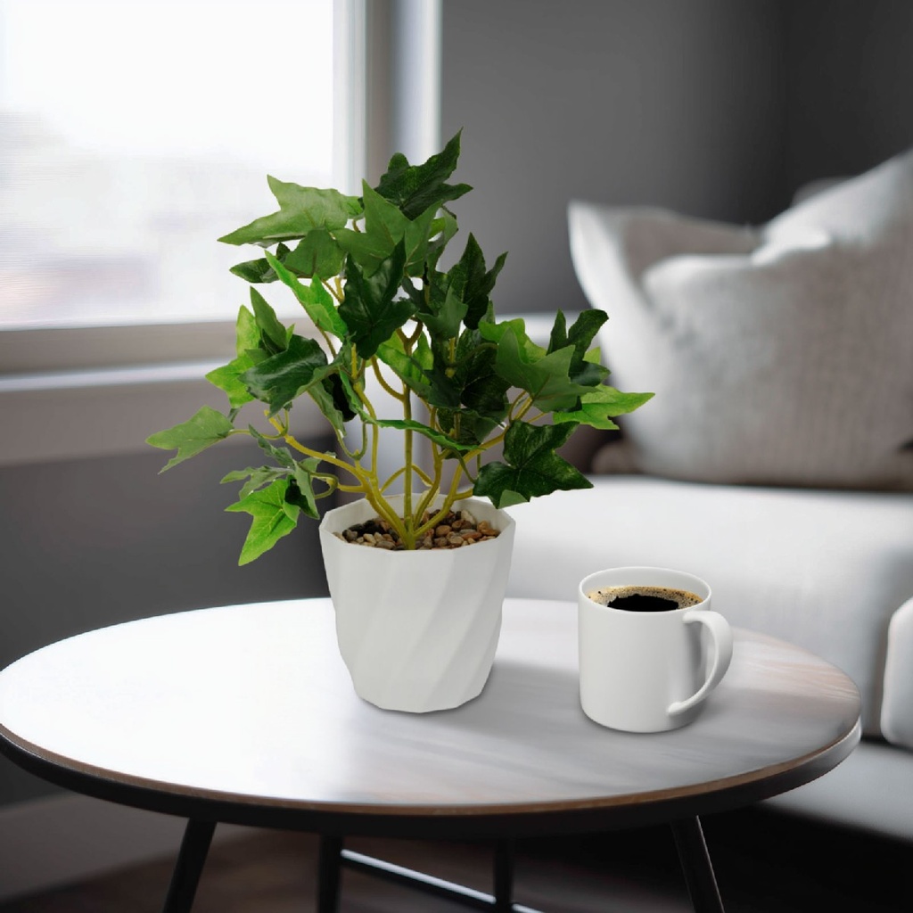 Planta artificiala decorativa, iedera, 20x9cm