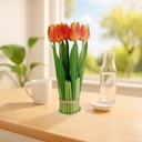 Planta artificiala, lalea portocalie, 26x6.5cm