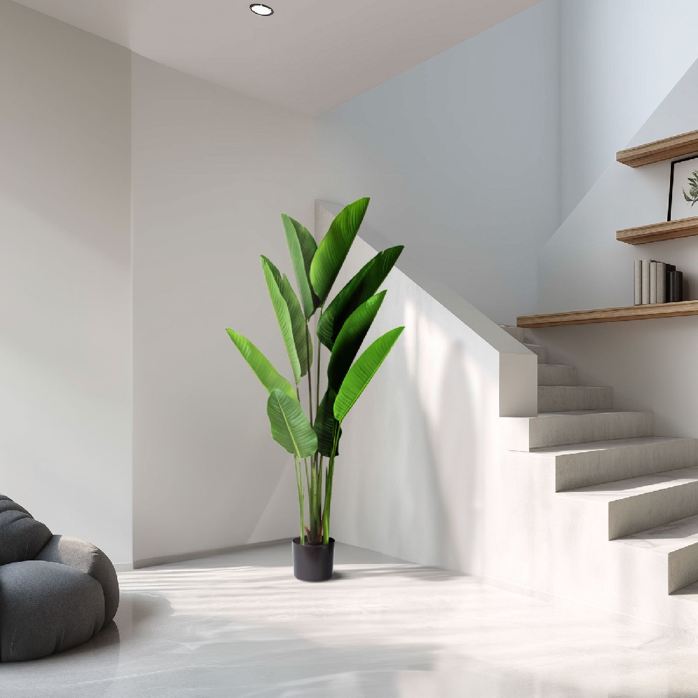 Planta artificiala decor, bananier verde, 1.6m