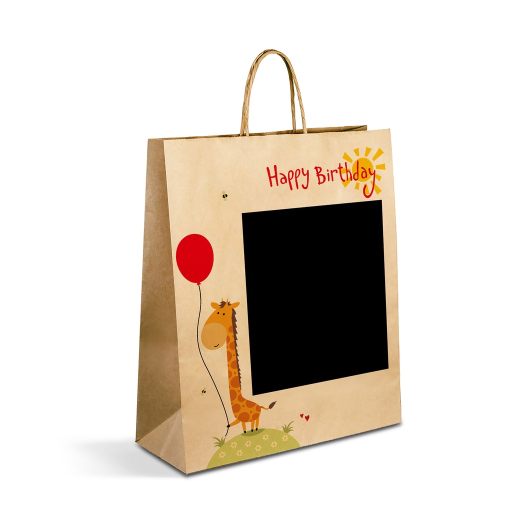 Punga cadou, hartie craft, 265x127x330mm, 2 modele