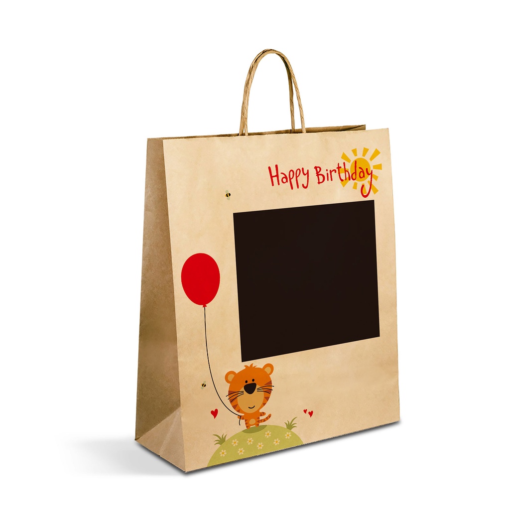 Punga cadou, hartie craft, 265x127x330mm, 2 modele