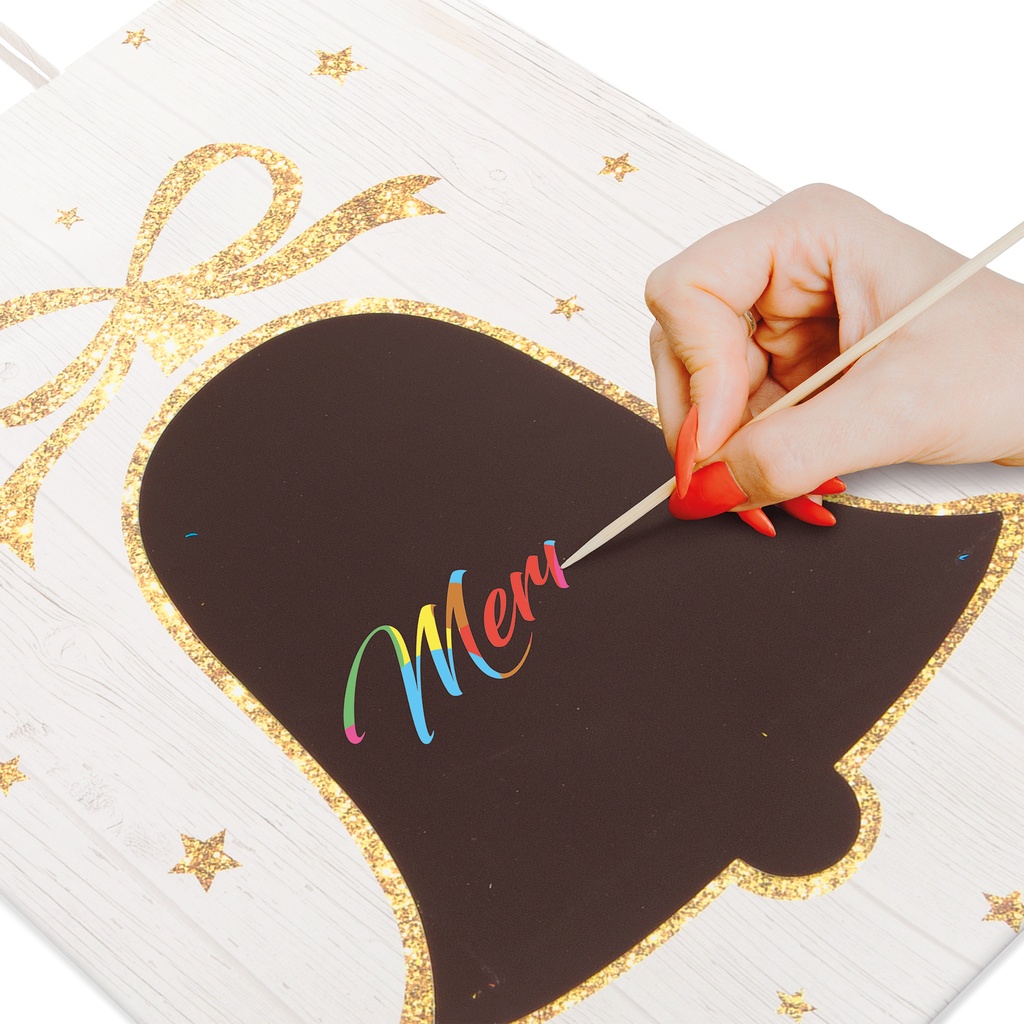 Punga cadou, hartie craft, 265x127x330mm, set 2 modele