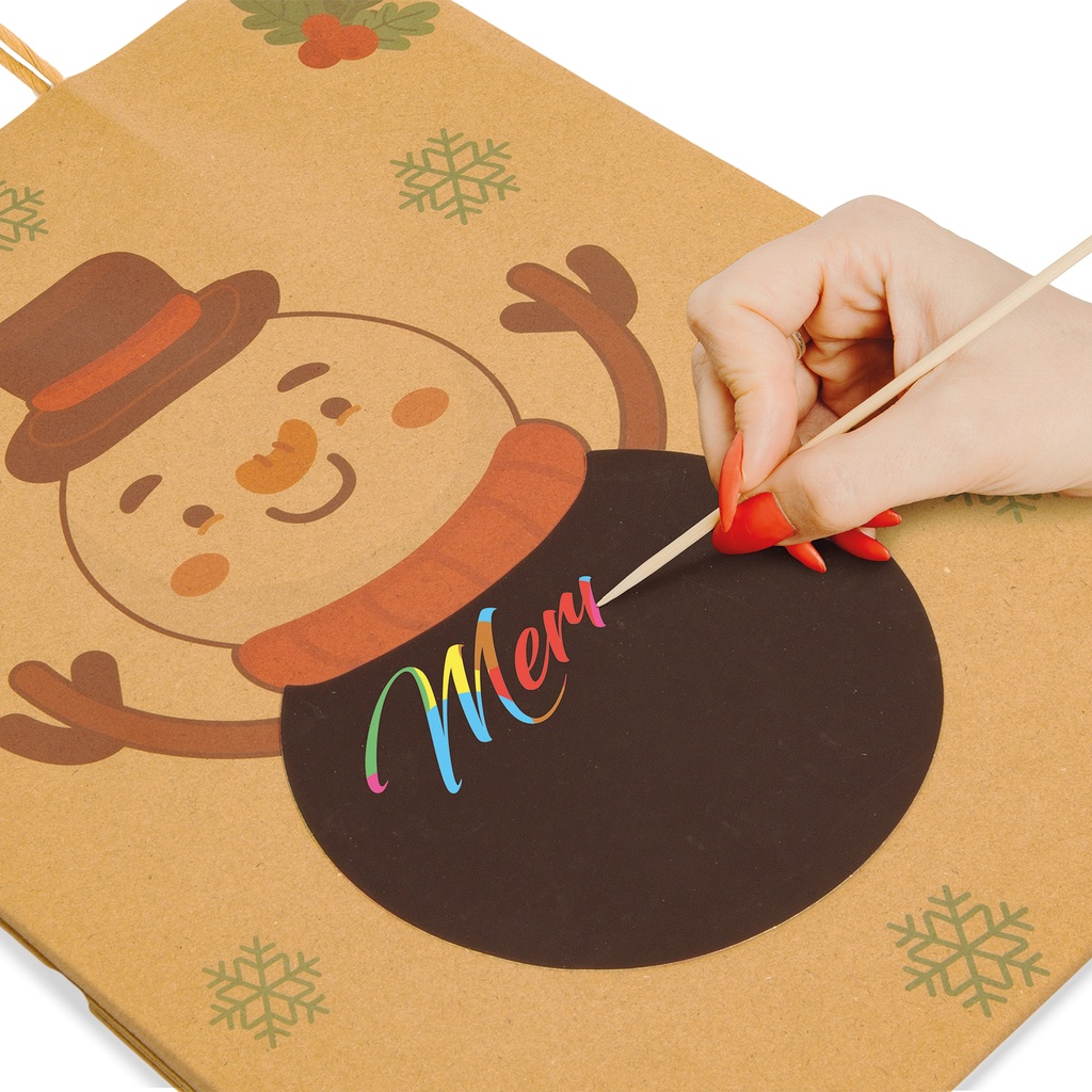 Punga cadou, hartie craft, 265x127x330mm, 2 modele