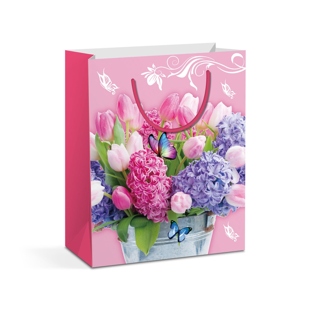 Punga cadou, hartie, 4 modele, 178x102x228mm