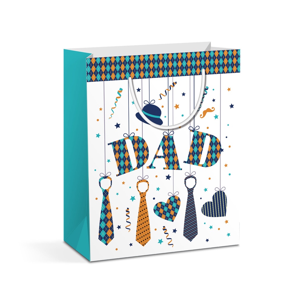 Punga cadou, hartie, 265x127x330mm, 4 modele