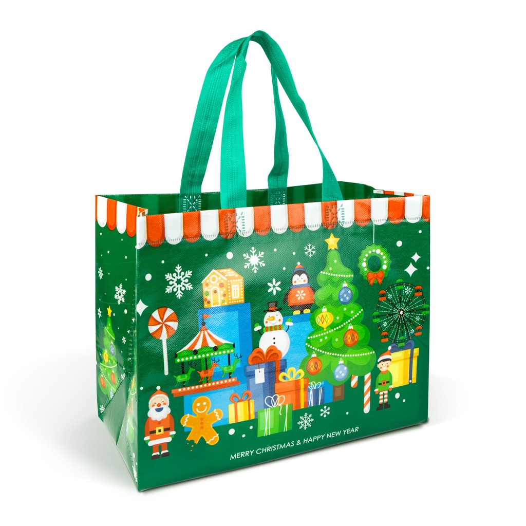 Punga cadou, textil netesut, 4 modele, 31x25x17cm