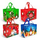 Punga decorativa pt cadouri, textil netesut,  4 modele, 31x25x17cm