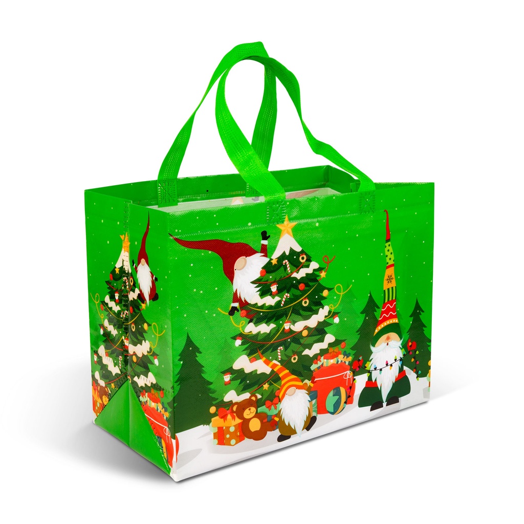 Punga decorativa pt cadouri, textil netesut,  4 modele, 31x25x17cm