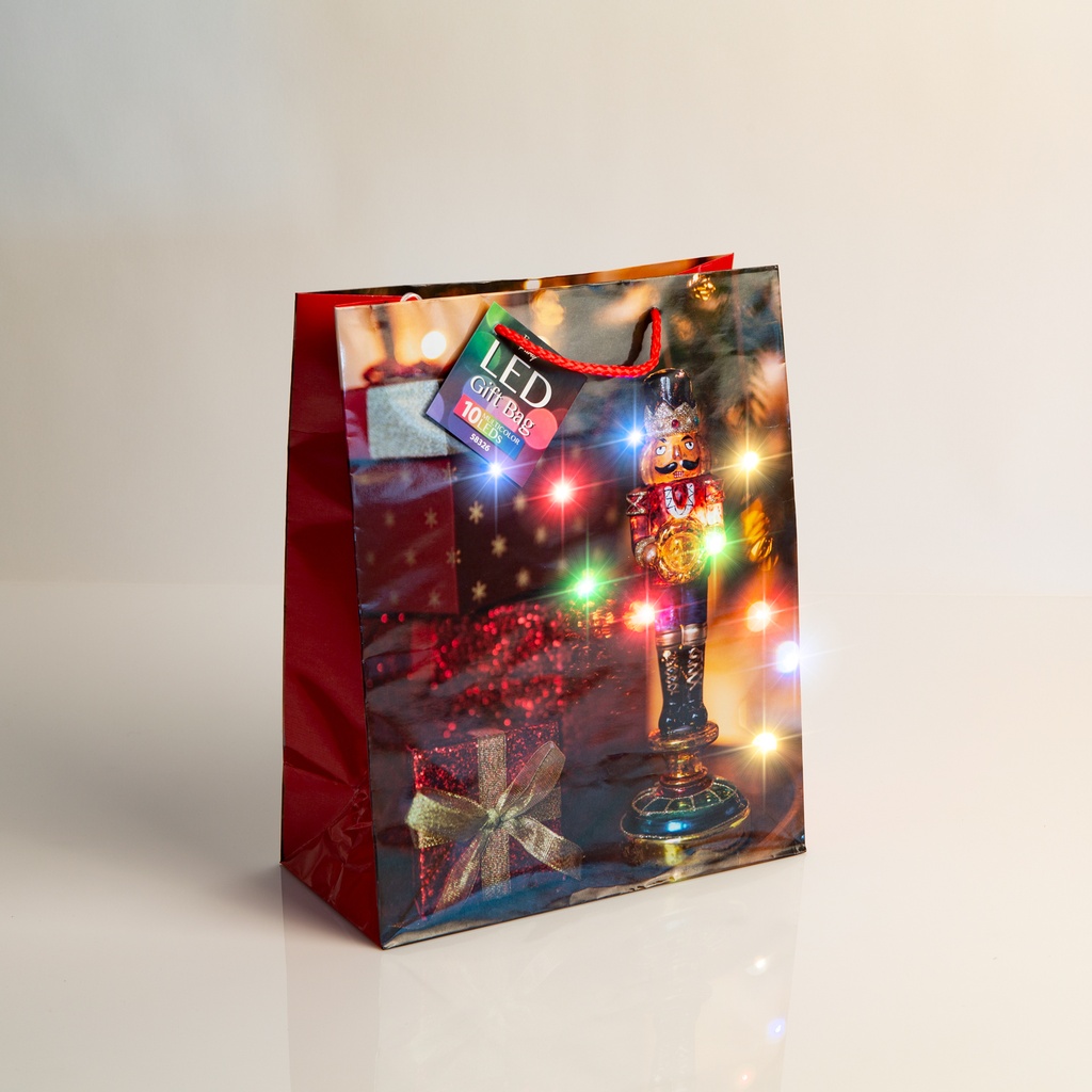 Pungi cadou, LED, 265x127x330mm, set 12 buc.
