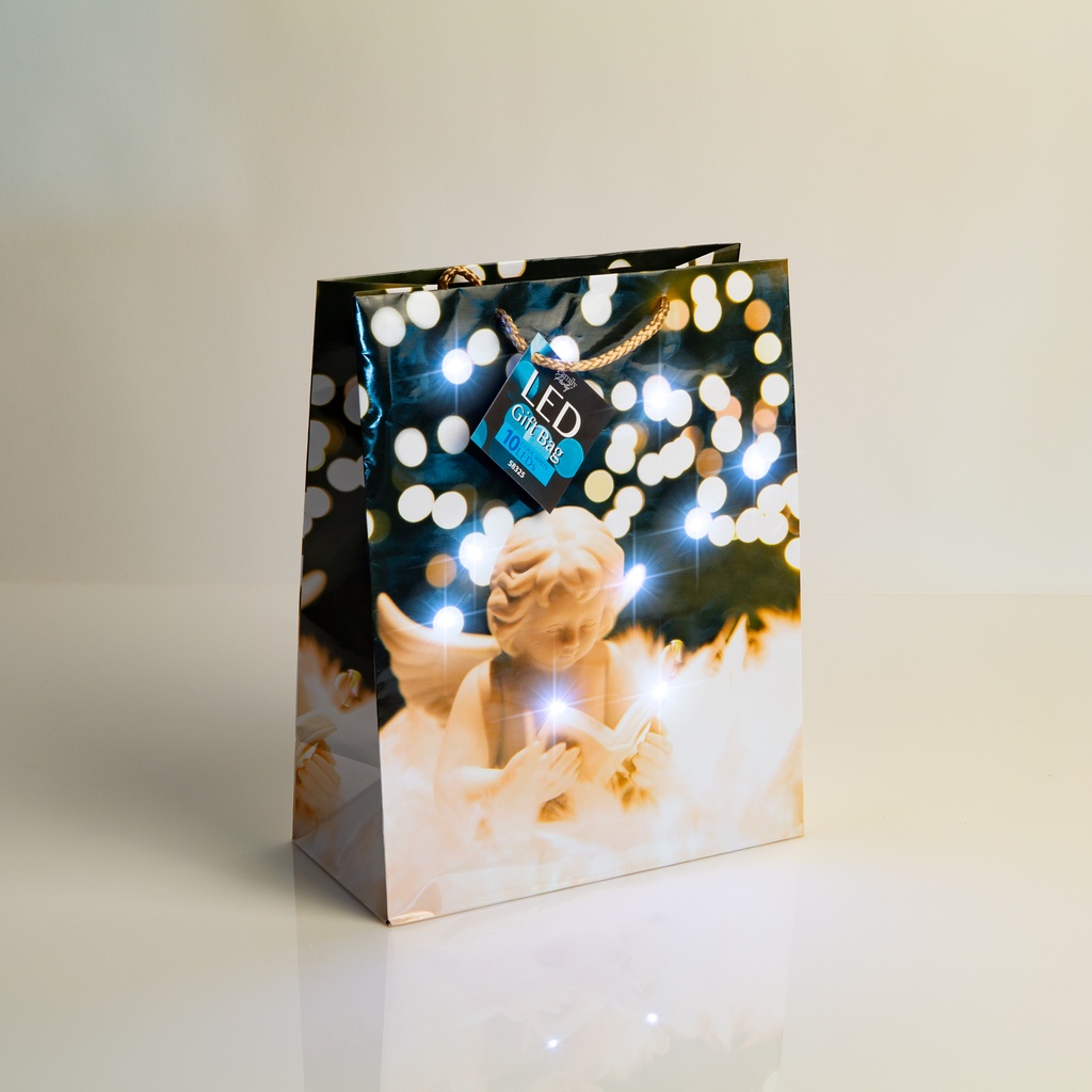 Pungi cadou, LED, 265x127x330mm, set 12 buc.