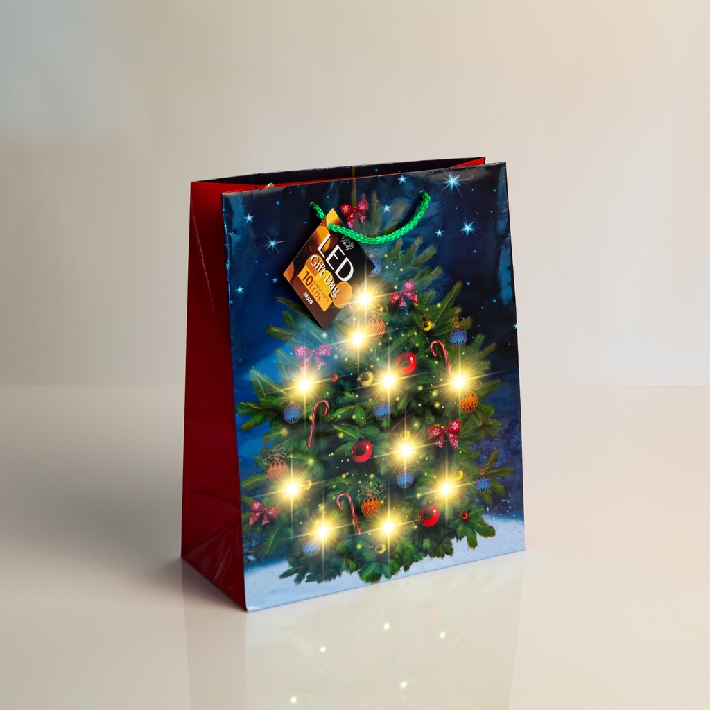 Pungi cadou, LED, 265x127x330mm, set 12 buc.