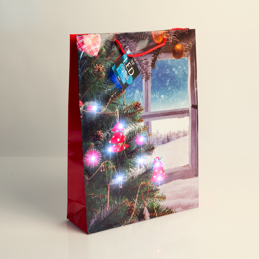 Pungi cadou, LED, 330x102x457mm, set 12 buc.