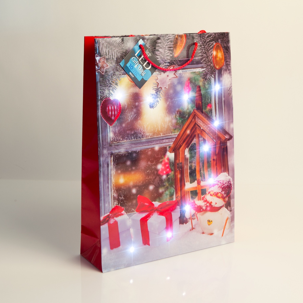 Pungi cadou, LED, 330x102x457mm, set 12 buc.