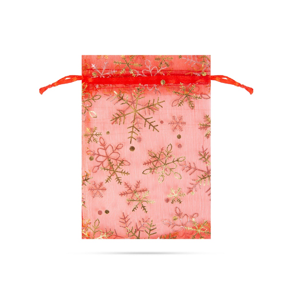 Saculeti organza pt cadouri, 10x15cm, set 12 buc.