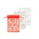 Saculeti organza pt cadouri, 10x15cm, set 12 buc.