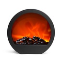 Semineu cu efect de flacara LED, baterie/retea, 35x12x38cm