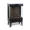 Semineu electric, 1000/2000 W, incalzitor radiant cu LED, 37x22x56cm