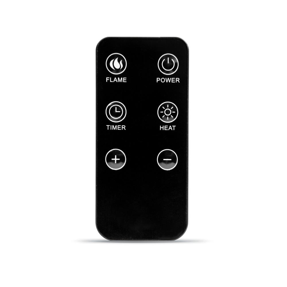 Semineu electric, 1000/2000 W, incalzitor radiant cu LED, 37x22x56cm