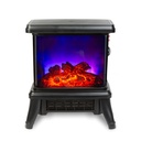 Semineu electric, 900/1800 W, incalzitor radiant cu LED, 36x21.5x36cm