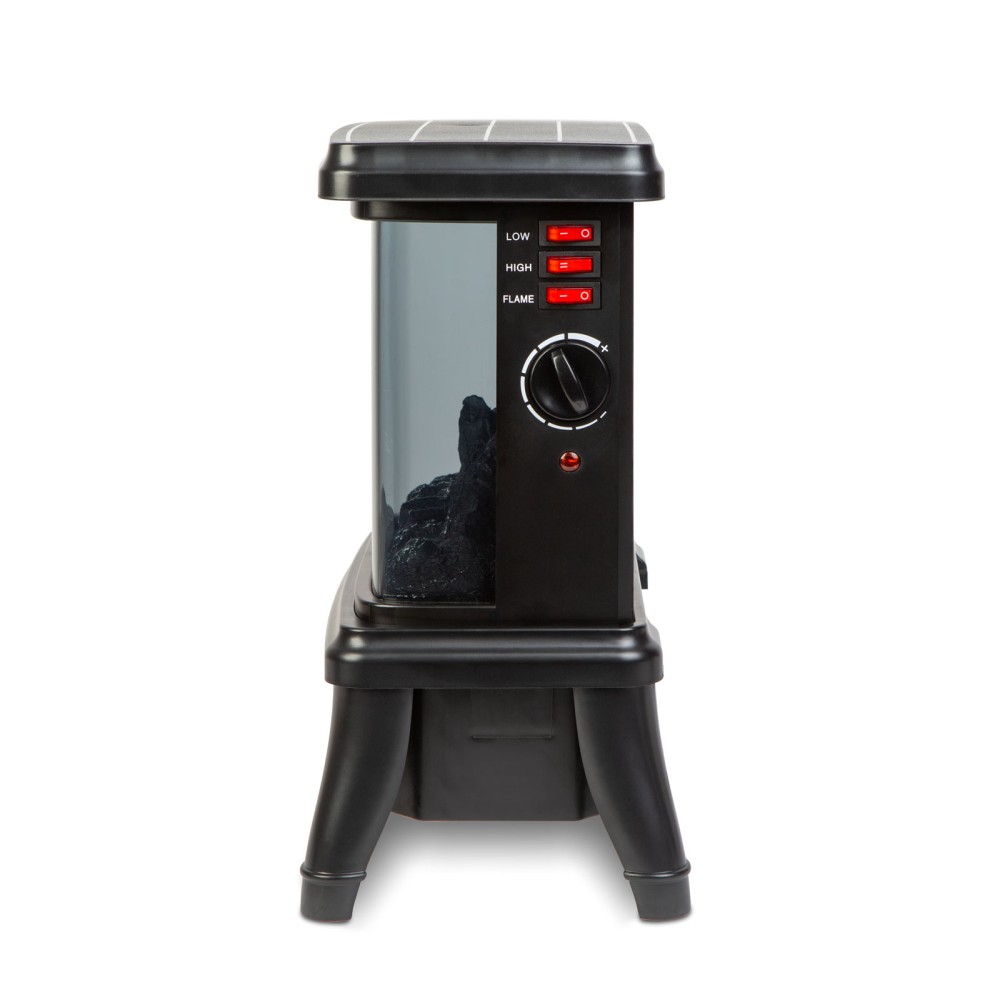 Semineu electric, 900/1800 W, incalzitor radiant cu LED, 36x21.5x36cm