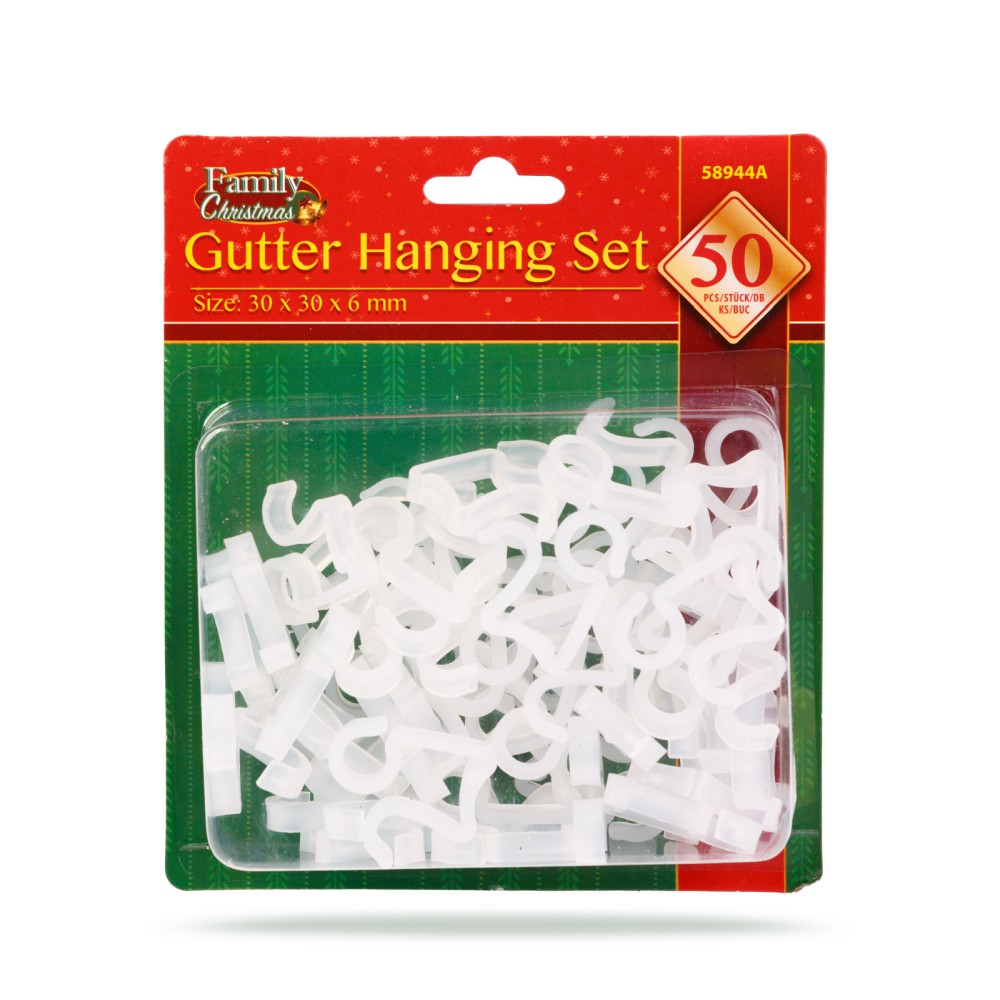 Agatatoare lumini jgheab, set 50 buc.