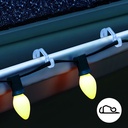 Agatatoare lumini jgheab, dublu, set 50 buc.