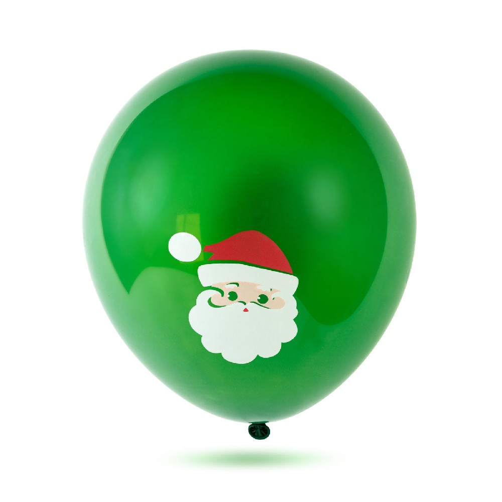 Baloane Craciun, rosu, alb, verde, set 10 buc.