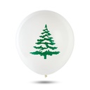 Baloane Craciun, rosu, alb, verde, set 10 buc.