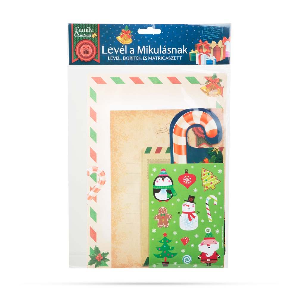 Set de scrisori catre Mos Craciun, set 12 buc.
