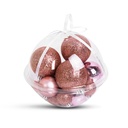 Set decoratiuni brad, globuri, 3-6cm, set 16 buc.