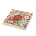 Ornamene brad, spiridusi, 4 modele, set 12 buc.