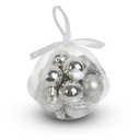 Set decoratiuni brad, argintii, set 12 buc.