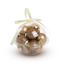 Set decoratiuni de brad, aurii, 3cm, set 12 buc.