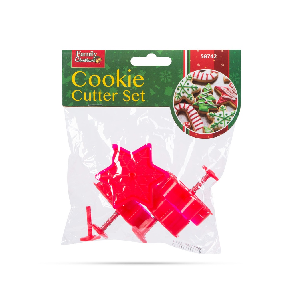 Set forme pentru biscuiti, 4 tipuri