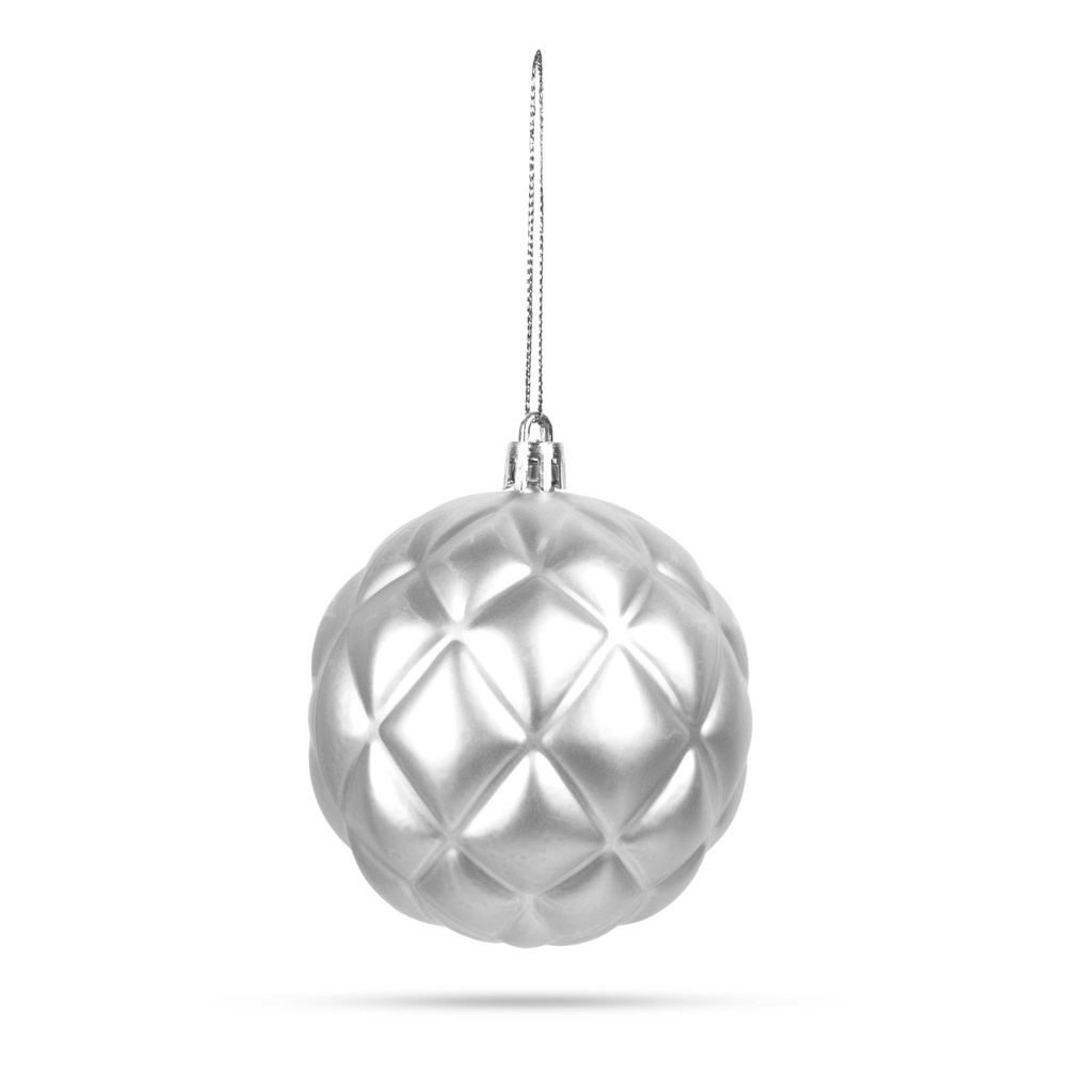 Set globuri brad, argintii, set 6 buc.