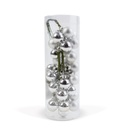 Set globuri brad, argintii, 2cm, set 36 buc.