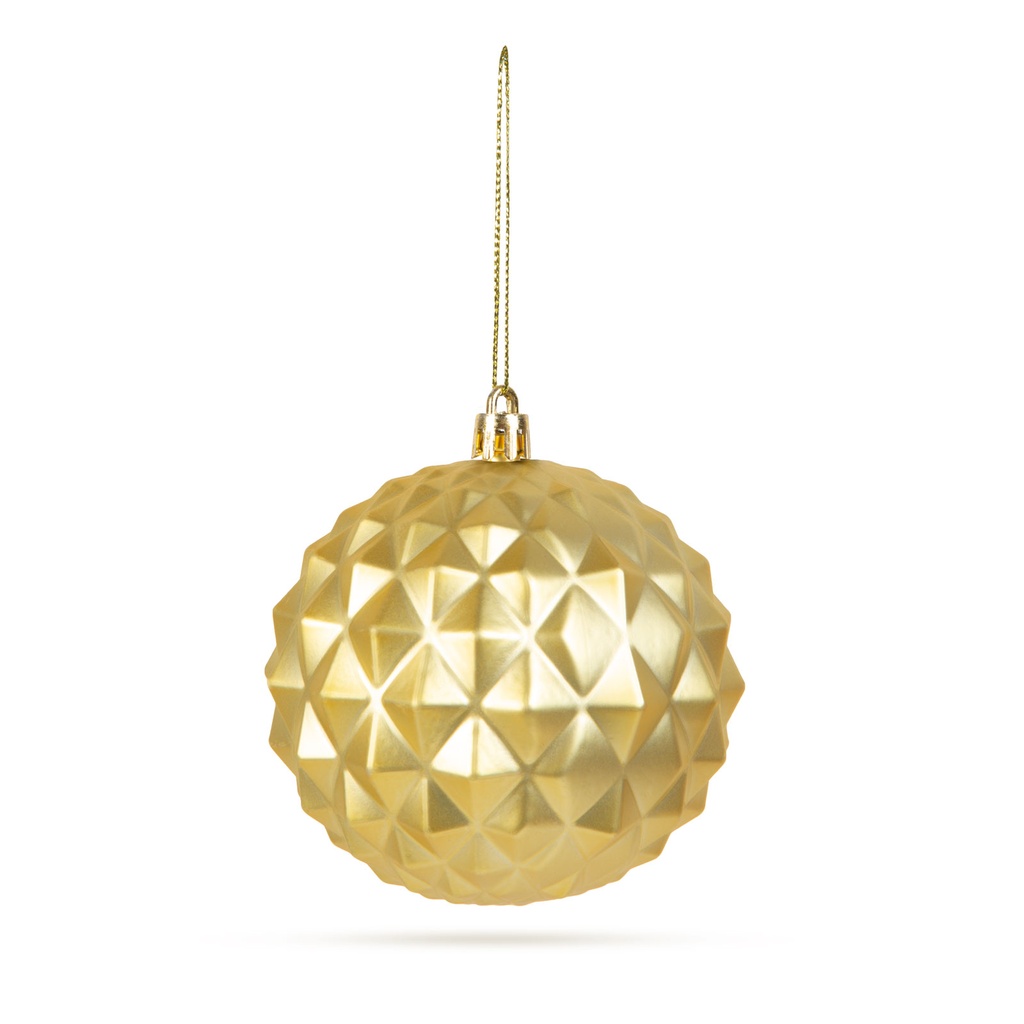 Set globuri aurii pentru brad, set 6 buc.