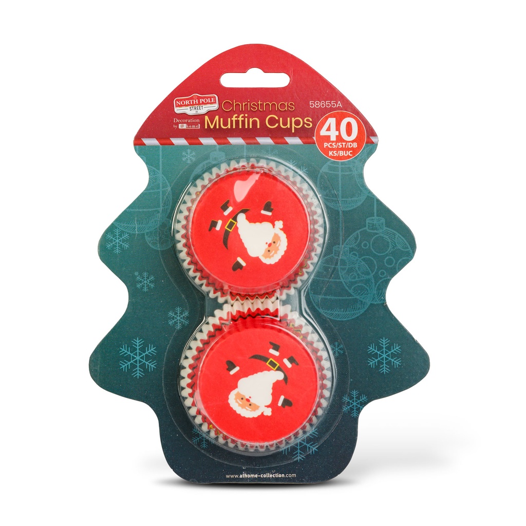 Hartii pt briose, modele Craciun, set 40 buc.