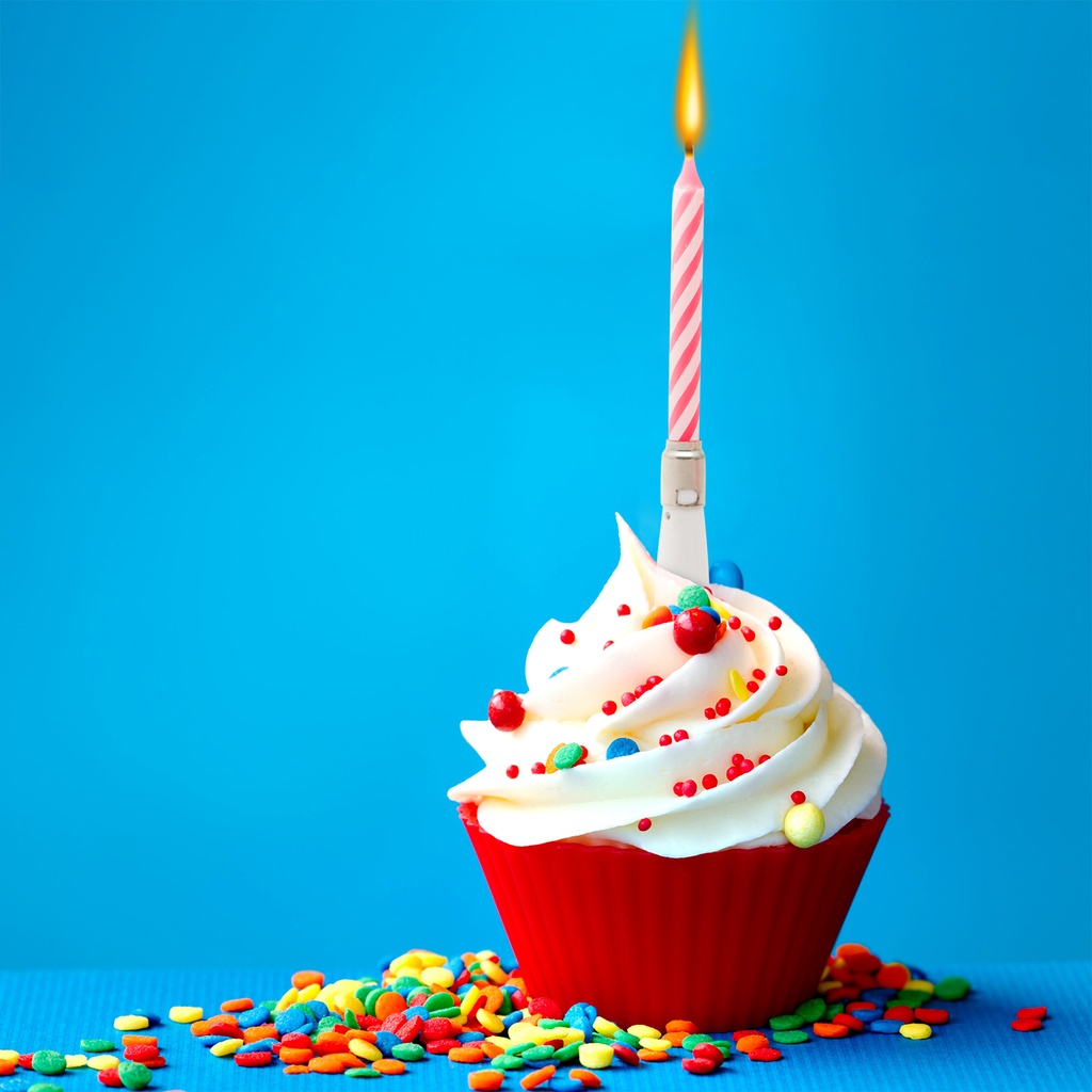 Set lumanari muzicale, 2 culori, 4 buc.