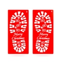 Set sabloane urme decorative, 30.5x14cm, 4 buc.