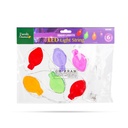 Sir lumina Craciun, autocolant gel pt geam, 6 LED