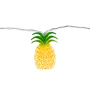 Sir de lumini, ananas, 10 LED, alb cald, 1.65m