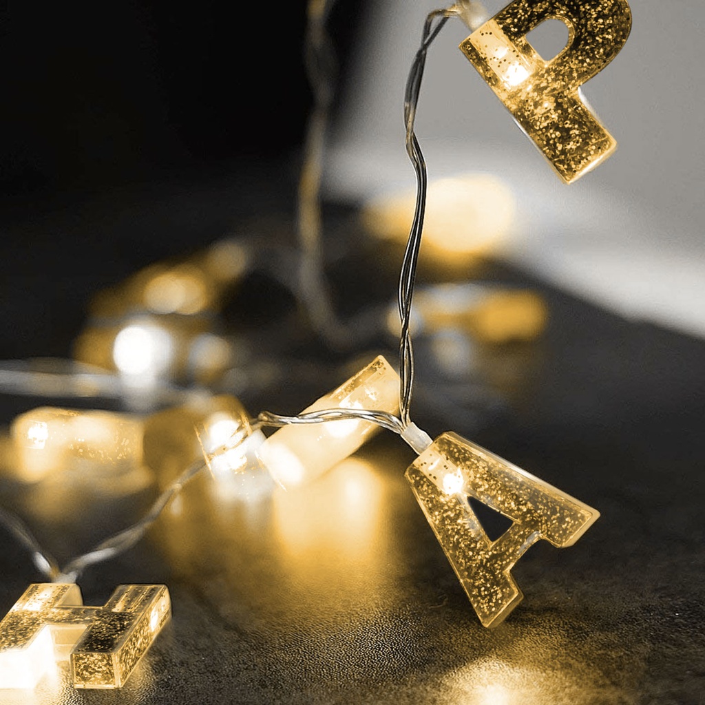 Sir lumini, La multi ani, 13 LED, 2m