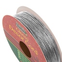 Snur decor stralucitor, argintiu, 10m