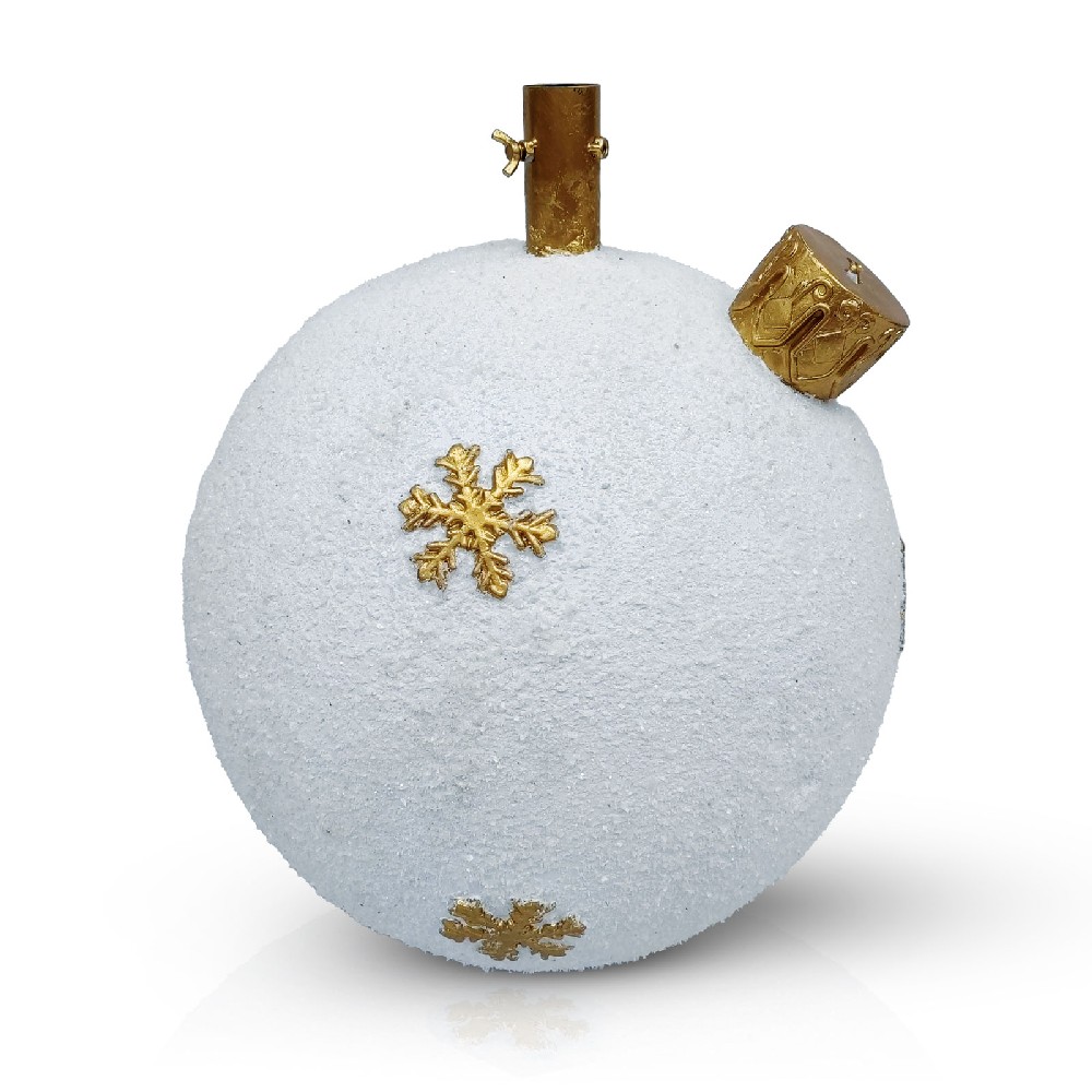 Suport brad Craciun, glob ornamental, 41x41x47cm