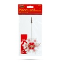 Suport card locuri cu cleme, fulg, 8.8x8.8cm